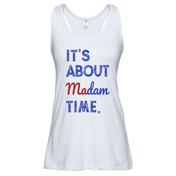 Kamala Harris 2024 ItS About Madam Time President Election Ladies Essential Flowy Tank