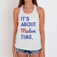 Kamala Harris 2024 ItS About Madam Time President Election Women's Knotted Racerback Tank