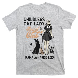 Kamala Harris 2024 Childless Cat Lady Social Club T-Shirt