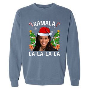 Kamala Harris 2024 Christmas Comma La Xmas Garment-Dyed Sweatshirt