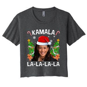 Kamala Harris 2024 Christmas Comma La Xmas Women's Crop Top Tee