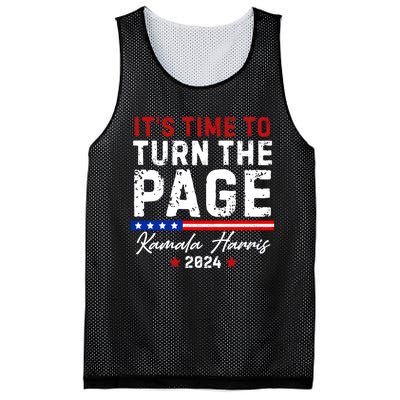 Kamala Harris 2024 ItS Time To Turn Page Mesh Reversible Basketball Jersey Tank