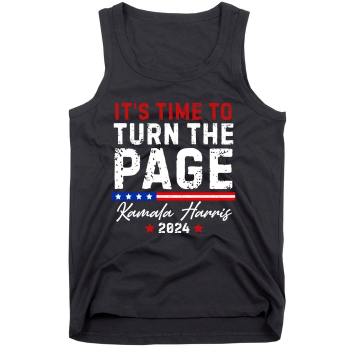 Kamala Harris 2024 ItS Time To Turn Page Tank Top