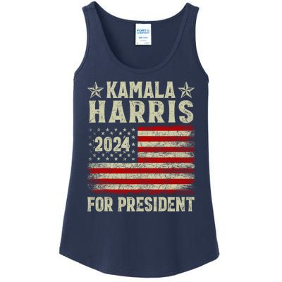 Kamala Harris 2024 For President Ladies Essential Tank