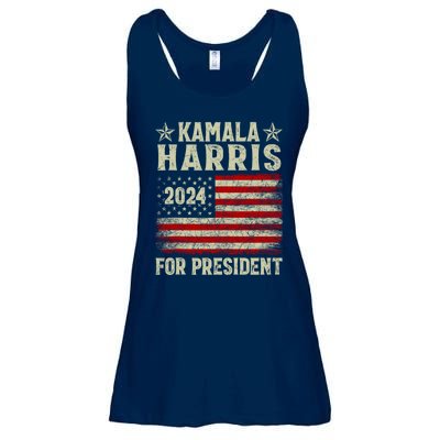 Kamala Harris 2024 For President Ladies Essential Flowy Tank