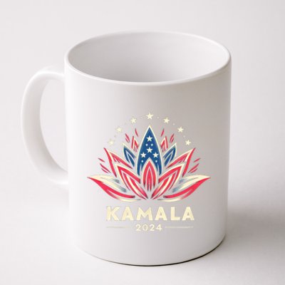 Kamala Harris 2024 Presidential Campaign American Lotus Blossom Coffee Mug