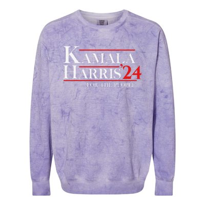 Kamala Harris 24 For The People Colorblast Crewneck Sweatshirt