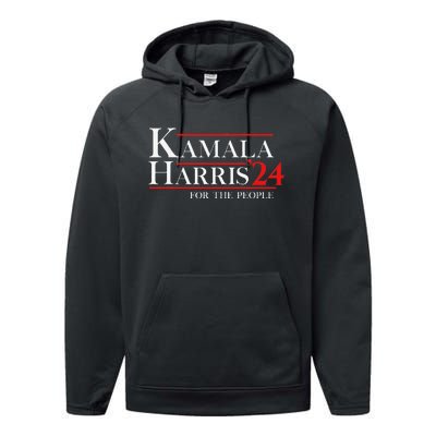 Kamala Harris 24 For The People Performance Fleece Hoodie