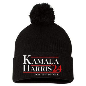 Kamala Harris 24 For The People Pom Pom 12in Knit Beanie