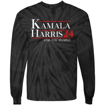 Kamala Harris 24 For The People Tie-Dye Long Sleeve Shirt