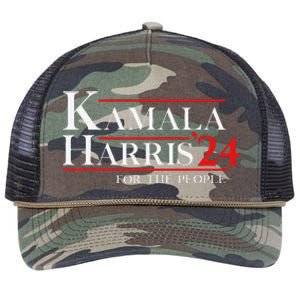 Kamala Harris 24 For The People Retro Rope Trucker Hat Cap