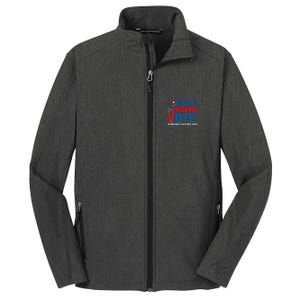 Kamala Harris 2024 Vote Democracy Depends On It Core Soft Shell Jacket