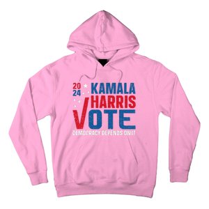 Kamala Harris 2024 Vote Democracy Depends On It Hoodie