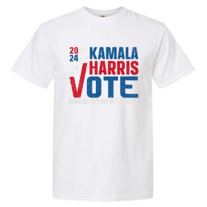 Kamala Harris 2024 Vote Democracy Depends On It Garment-Dyed Heavyweight T-Shirt