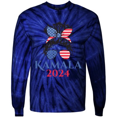 Kamala Harris 2024 Tie-Dye Long Sleeve Shirt