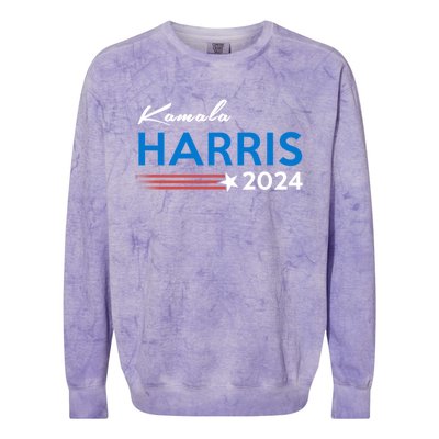 Kamala Harris 2024 For President Colorblast Crewneck Sweatshirt