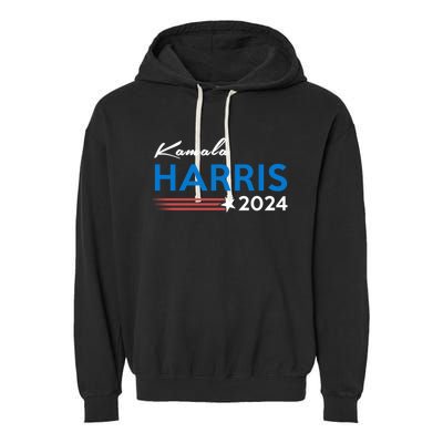 Kamala Harris 2024 For President Garment-Dyed Fleece Hoodie