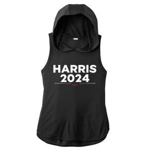 Kamala Harris 2024 For President Ladies PosiCharge Tri-Blend Wicking Draft Hoodie Tank