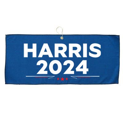 Kamala Harris 2024 For President Large Microfiber Waffle Golf Towel