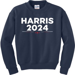 Kamala Harris 2024 For President Kids Sweatshirt