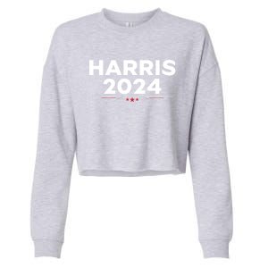 Kamala Harris 2024 For President Cropped Pullover Crew