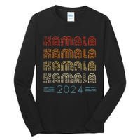 Kamala Harris 2024 Retro Vintage Election President 2024 Gift Tall Long Sleeve T-Shirt