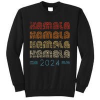 Kamala Harris 2024 Retro Vintage Election President 2024 Gift Tall Sweatshirt