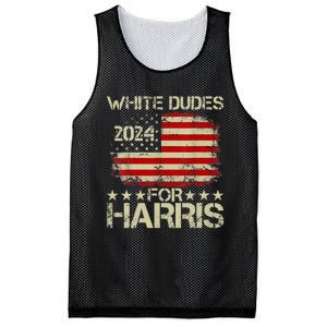 Kamala Harris 2024 White Dudes For Harris 2024 Mesh Reversible Basketball Jersey Tank