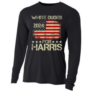 Kamala Harris 2024 White Dudes For Harris 2024 Cooling Performance Long Sleeve Crew