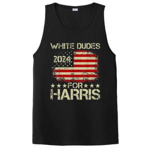 Kamala Harris 2024 White Dudes For Harris 2024 PosiCharge Competitor Tank