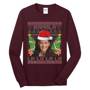 Kamala Harris 2024 Christmas Comma La Xmas Tall Long Sleeve T-Shirt