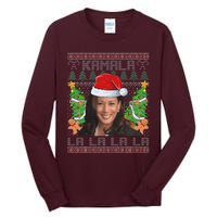 Kamala Harris 2024 Christmas Comma La Xmas Tall Long Sleeve T-Shirt