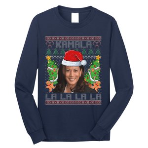 Kamala Harris 2024 Christmas Comma La Xmas Long Sleeve Shirt