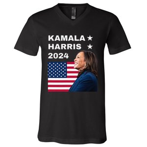 Kamala Harris 2024 Kamala For President Kamala2024 V-Neck T-Shirt