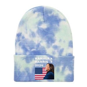 Kamala Harris 2024 Kamala For President Kamala2024 Tie Dye 12in Knit Beanie