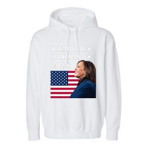 Kamala Harris 2024 Kamala For President Kamala2024 Garment-Dyed Fleece Hoodie