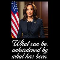 Kamala Harris 2024 Unburdened By What Has Been Full-Length Apron With Pockets