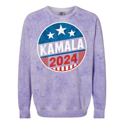 Kamala Harris 2024 For President Campaign Colorblast Crewneck Sweatshirt