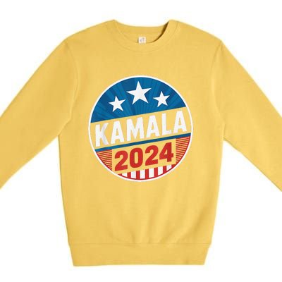 Kamala Harris 2024 For President Campaign Premium Crewneck Sweatshirt