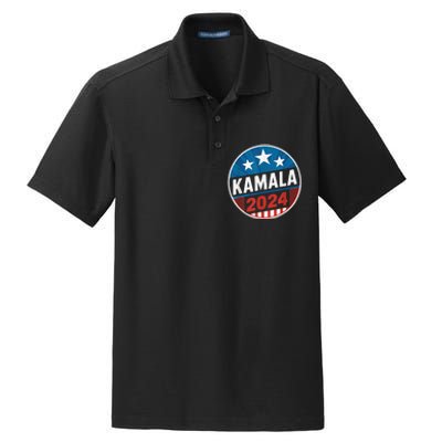 Kamala Harris 2024 For President Campaign Dry Zone Grid Polo