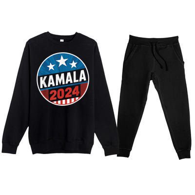 Kamala Harris 2024 For President Campaign Premium Crewneck Sweatsuit Set