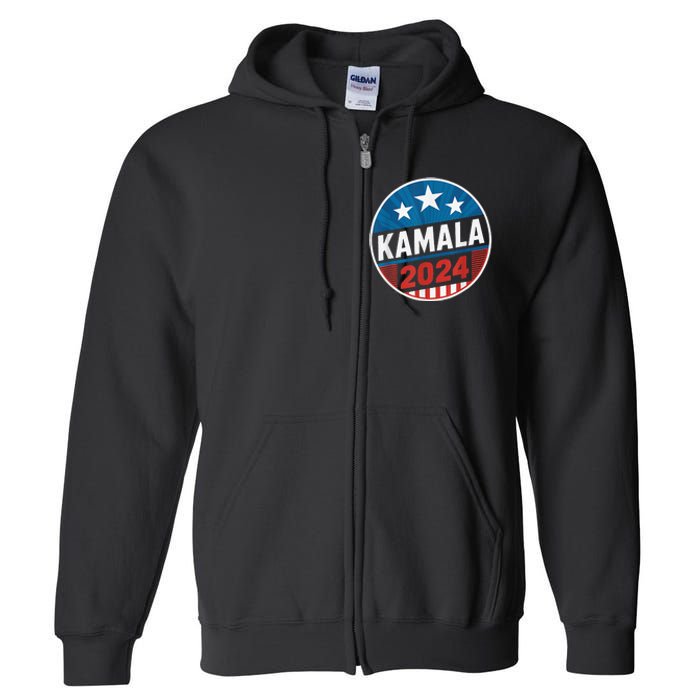 Kamala Harris 2024 For President Campaign Full Zip Hoodie