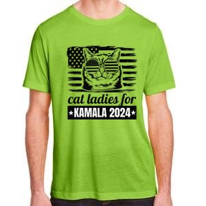 Kamala Harris 2024 Cat Lady Voting Cats Feminine Funny Adult ChromaSoft Performance T-Shirt