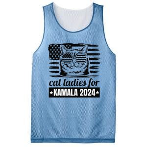 Kamala Harris 2024 Cat Lady Voting Cats Feminine Funny Mesh Reversible Basketball Jersey Tank