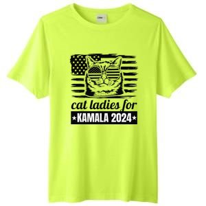 Kamala Harris 2024 Cat Lady Voting Cats Feminine Funny Tall Fusion ChromaSoft Performance T-Shirt