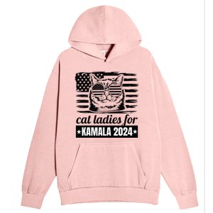 Kamala Harris 2024 Cat Lady Voting Cats Feminine Funny Urban Pullover Hoodie