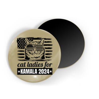 Kamala Harris 2024 Cat Lady Voting Cats Feminine Funny Magnet