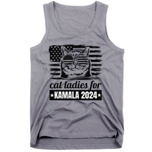 Kamala Harris 2024 Cat Lady Voting Cats Feminine Funny Tank Top