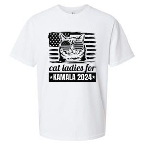 Kamala Harris 2024 Cat Lady Voting Cats Feminine Funny Sueded Cloud Jersey T-Shirt