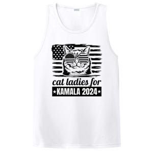 Kamala Harris 2024 Cat Lady Voting Cats Feminine Funny PosiCharge Competitor Tank